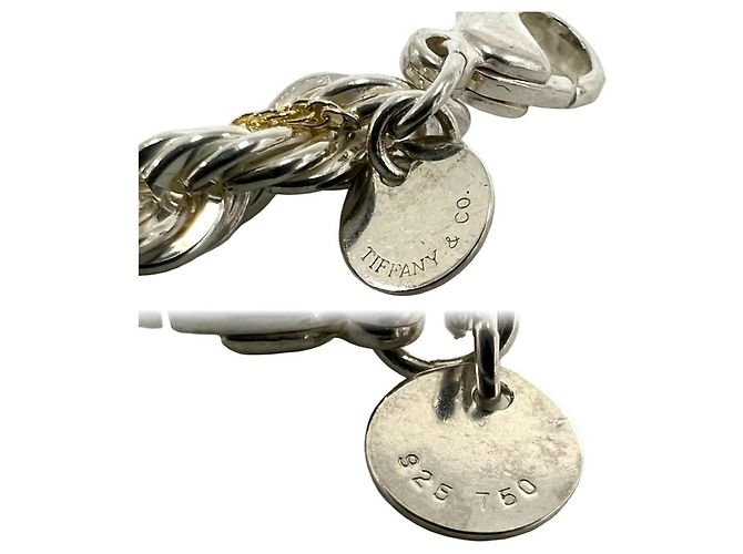Autre Marque Collana Tiffany Vintage Twist Rope Argento D'oro - vista 3