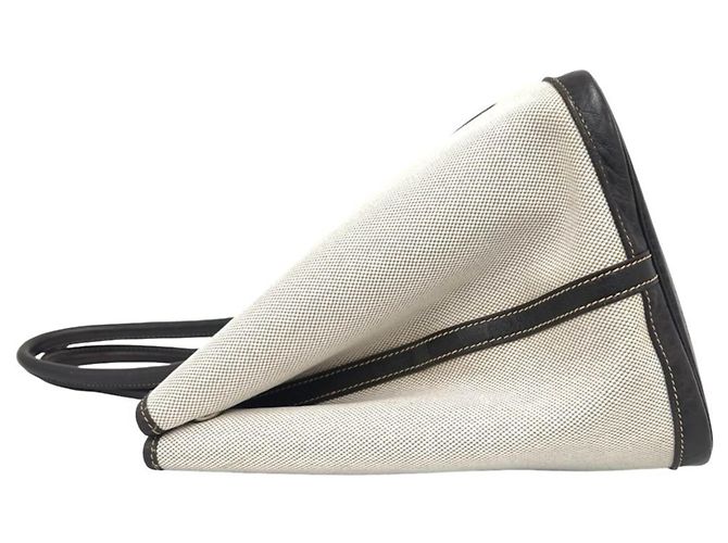 Hermès Borsa Tote Hermes Garden Party PM Toile H Negonda Marrone Crudo - vista 5