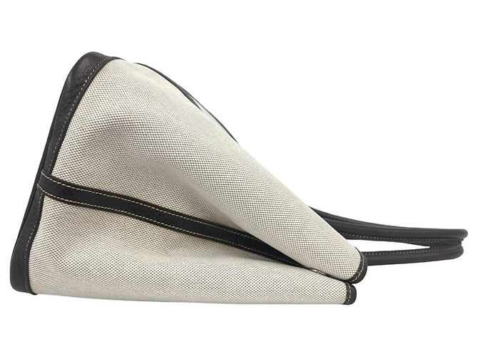 Hermès Borsa Tote Hermes Garden Party PM Toile H Negonda Marrone Crudo - vista 6
