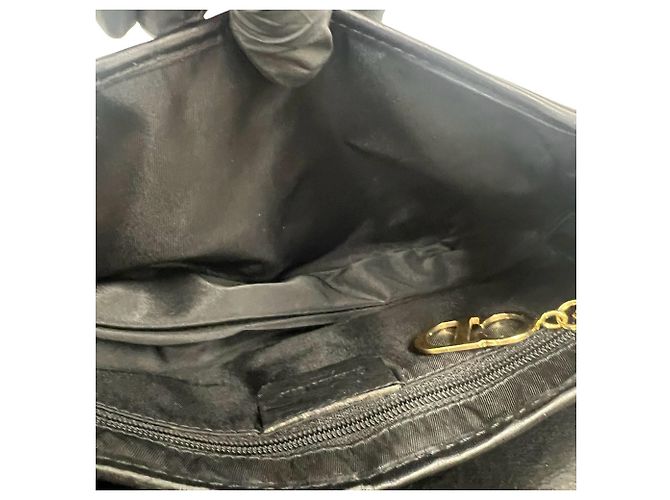 Christian Dior Saddle Logo Leder Semi-One Shoulder Bag Schwarz - Ansicht 9