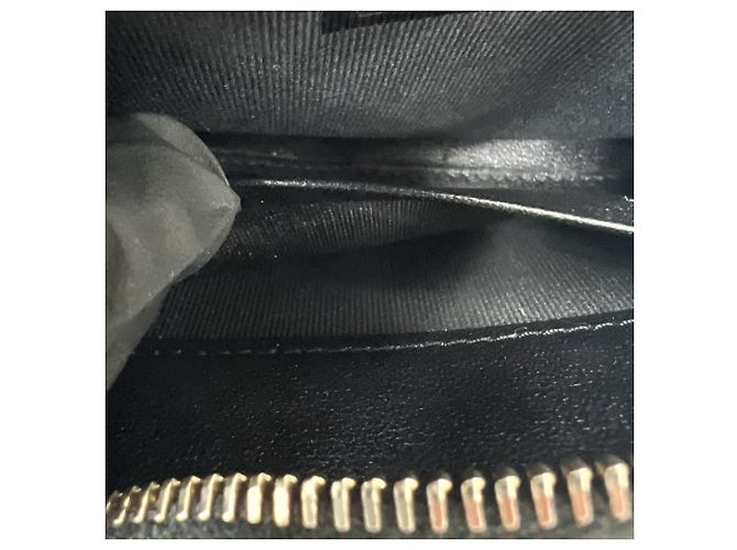 Portafoglio bi-fold Chanel Matelassé Mini in pelle d'agnello nera Nero - vista 8