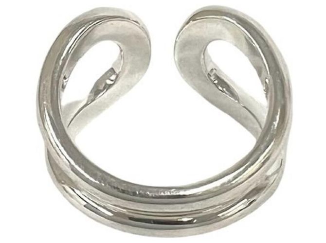 Hermès Hermes Lima PM Silver Band Ring Silvery - view 6