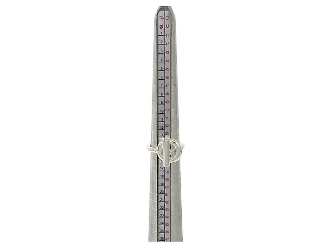Ring Hermès Bague anneau Hermes Echappé Argenté - vue 7