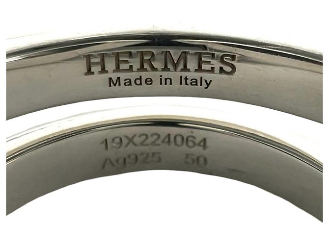 Ring Hermès Anello a fascia Hermes Lima PM in argento sterling - vista 3