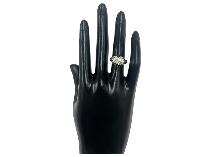 Autre Marque Anello Tiffany Vintage Signature Band Argento - vista 2