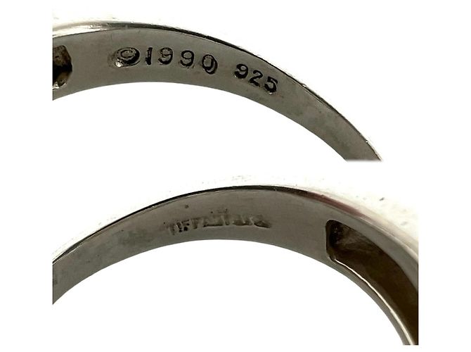 Autre Marque Anello Tiffany Vintage Signature Band Argento - vista 3