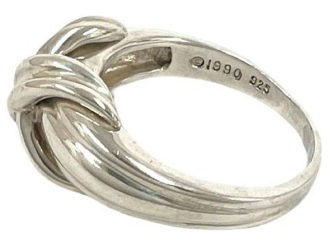 Autre Marque Anello Tiffany Vintage Signature Band Argento - vista 4