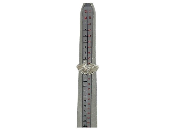 Autre Marque Anello Tiffany Vintage Signature Band Argento - vista 7