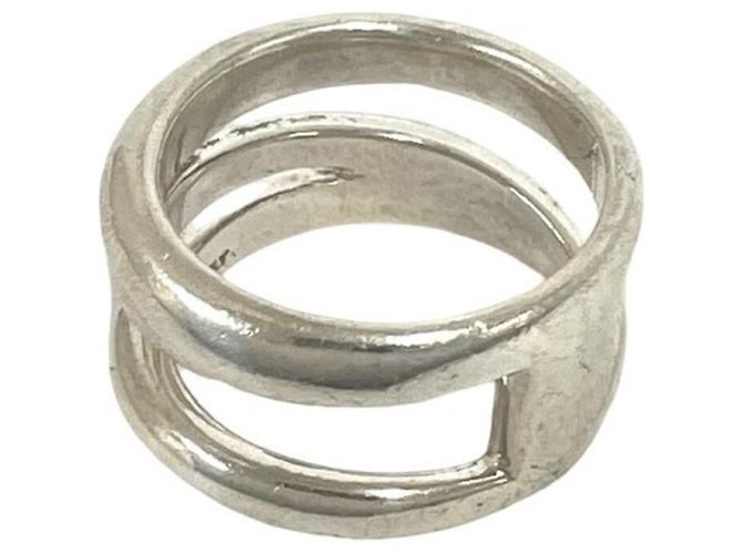 Autre Marque Anello Tiffany Vintage Diagonal Band Ring Argento - vista 5