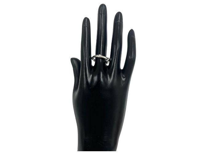 Autre Marque Anello Tiffany Vintage Bamboo Band Argento - vista 2