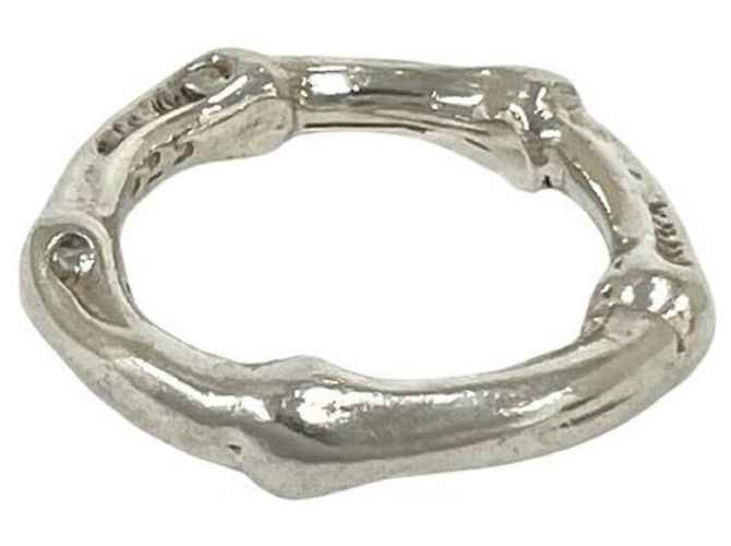 Autre Marque Anello Tiffany Vintage Bamboo Band Argento - vista 5