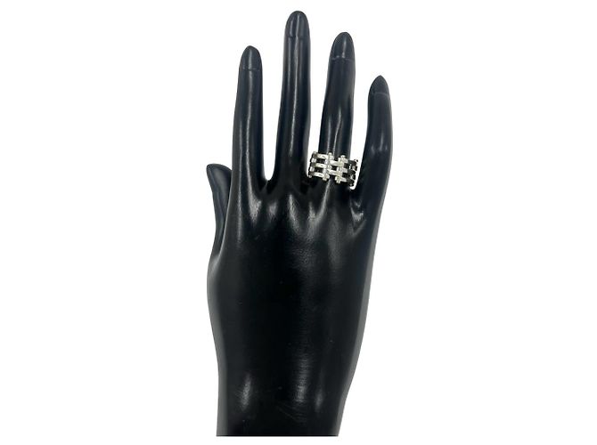 Autre Marque Bague Tiffany Vintage Gate Argenté Doré - vue 2