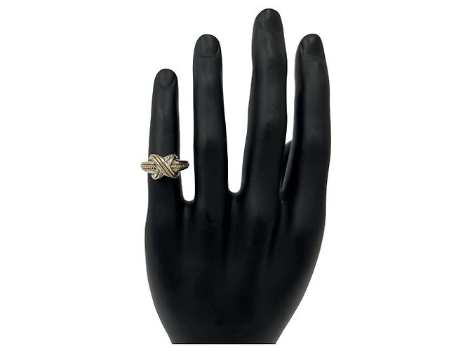 Autre Marque Anello Tiffany Vintage Signature Argento D'oro - vista 2