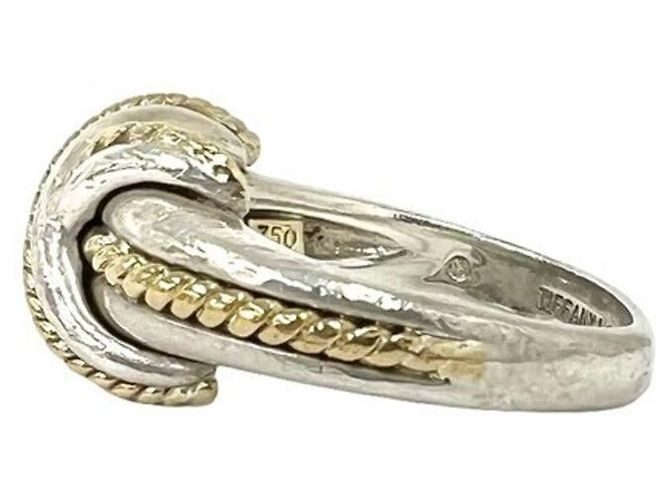Autre Marque Anello Tiffany Vintage Signature Argento D'oro - vista 4