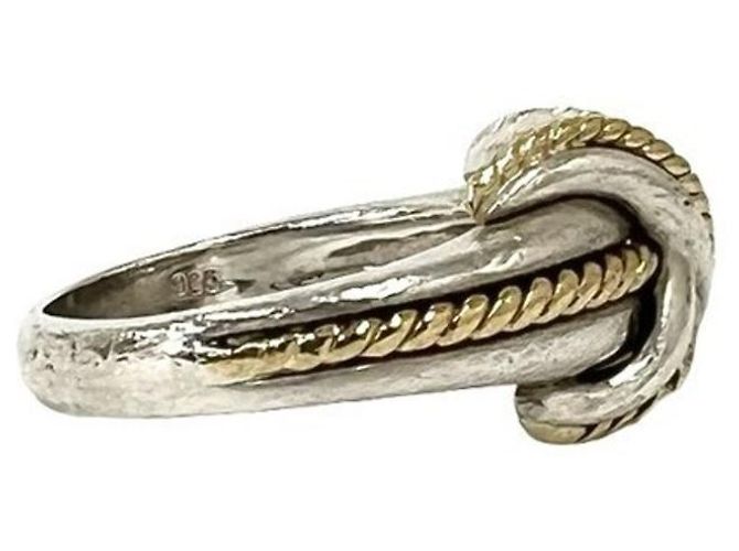 Autre Marque Anello Tiffany Vintage Signature Argento D'oro - vista 5