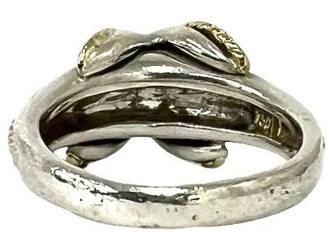 Autre Marque Anello Tiffany Vintage Signature Argento D'oro - vista 6