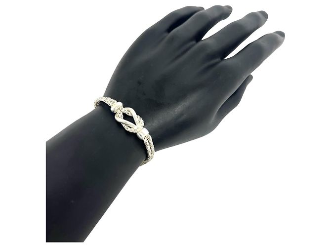 Autre Marque Bracciale Tiffany Vintage Twist Rope Argento - vista 2