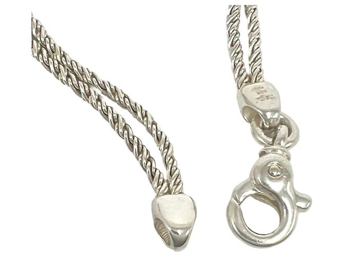 Autre Marque Bracciale Tiffany Vintage Twist Rope Argento - vista 4
