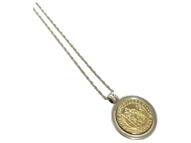 Autre Marque Colar St. Christopher Tiffany & Co. Prata Dourado - vista 4