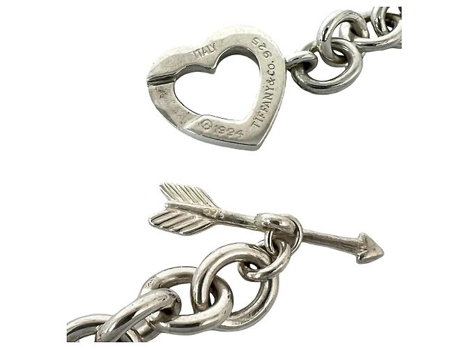 Autre Marque Bracciale Tiffany Vintage Heart Arrow Argento - vista 3