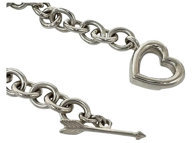 Autre Marque Bracciale Tiffany Vintage Heart Arrow Argento - vista 4