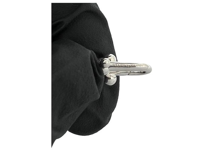 Autre Marque Tiffany HardWear Halskette mit abgestuften Gliedern Silber - Ansicht 3