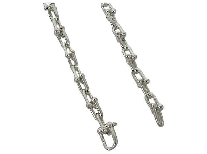 Autre Marque Tiffany HardWear Halskette mit abgestuften Gliedern Silber - Ansicht 5
