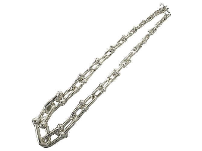 Autre Marque Tiffany HardWear Halskette mit abgestuften Gliedern Silber - Ansicht 6