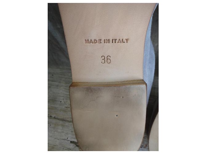 Autre Marque Mocassini Andrea Ventura in camoscio grigio - vista 9