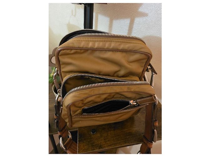 Bolso Prada de nailon marrón Castaño - vista 16