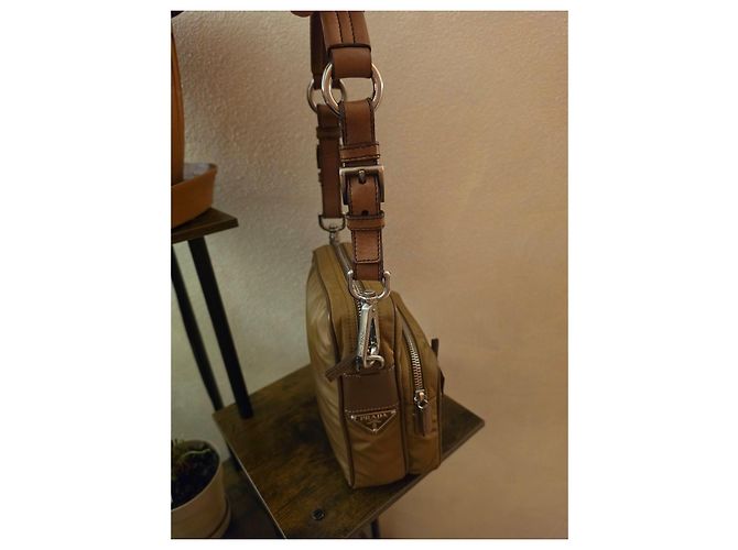 Bolso Prada de nailon marrón Castaño - vista 18