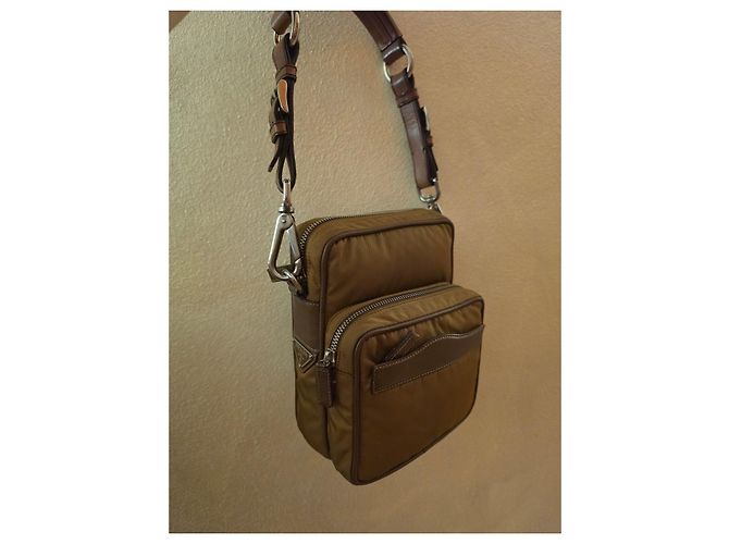 Bolso Prada de nailon marrón Castaño - vista 4