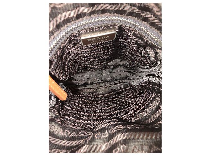 Bolso Prada de nailon marrón Castaño - vista 8