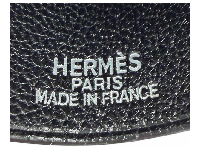 Hermès Collana con ciondolo Clochette in pelle vintage HERMES Nero - vista 7