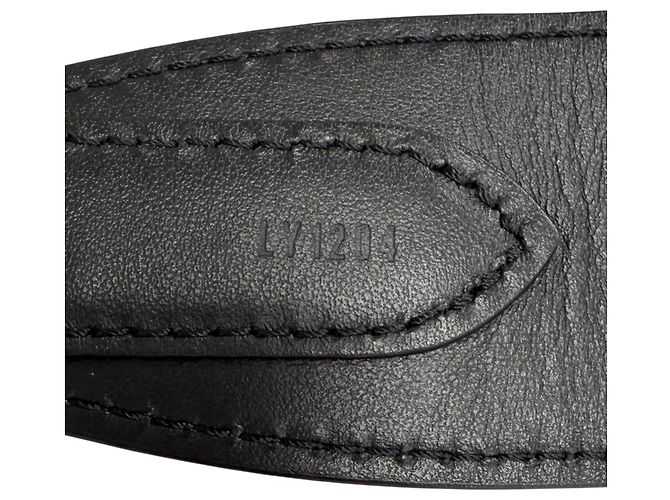 Louis Vuitton 2024 Logo Jacquard Leather Shoulder Strap Preto Branco - vista 8