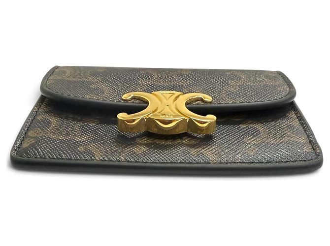 Céline Celine Leather Triomphe Kartenetui - Ansicht 5
