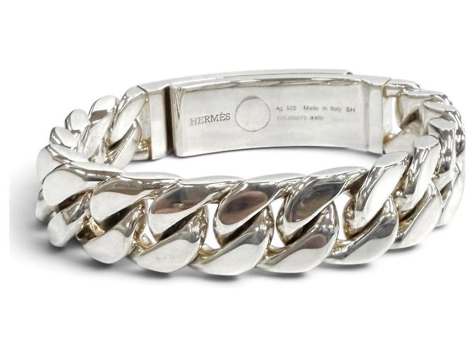 Hermès Bracciale Gourmet Hermes Kelly GM AG925 Argento - vista 4