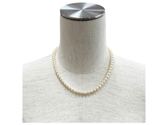 Autre Marque Tiffany Ziegfeld Collection Perlenkette Weiß - Ansicht 3