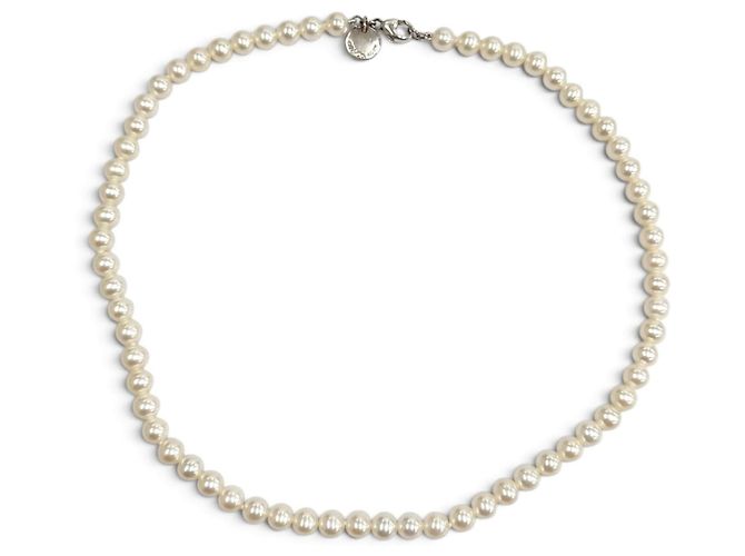 Autre Marque Tiffany Ziegfeld Collection Perlenkette Weiß - Ansicht 4