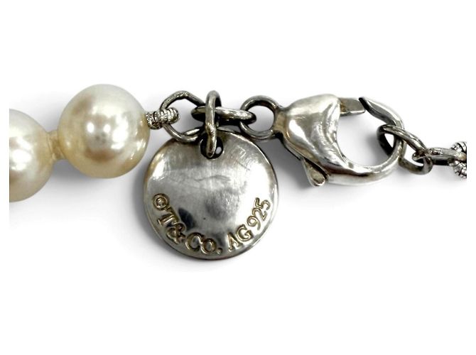 Autre Marque Tiffany Ziegfeld Collection Perlenkette Weiß - Ansicht 8