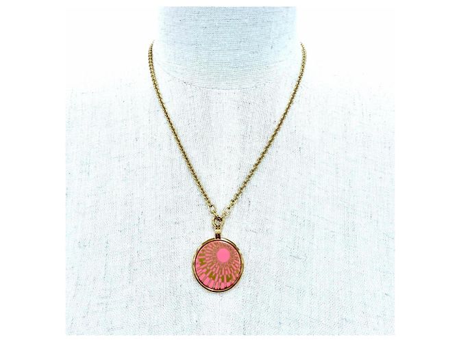 Hermès Collar Hermes PM OP'H H-Motif Rosa Dorado - vista 3