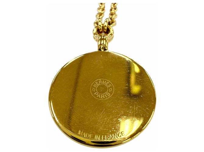 Hermès Collar Hermes PM OP'H H-Motif Rosa Dorado - vista 4
