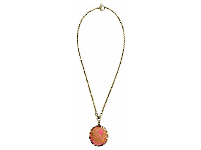 Hermès Collar Hermes PM OP'H H-Motif Rosa Dorado - vista 5