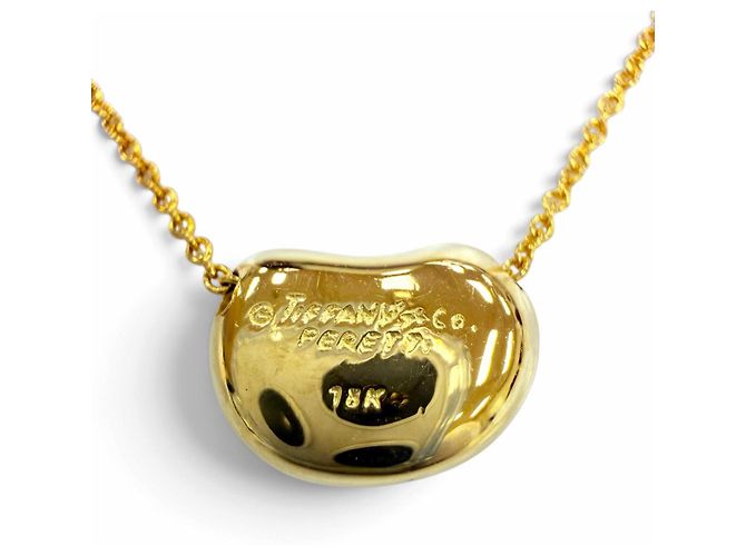Autre Marque Collana con pendente Tiffany & Co. Elsa Peretti Bean Design D'oro - vista 3