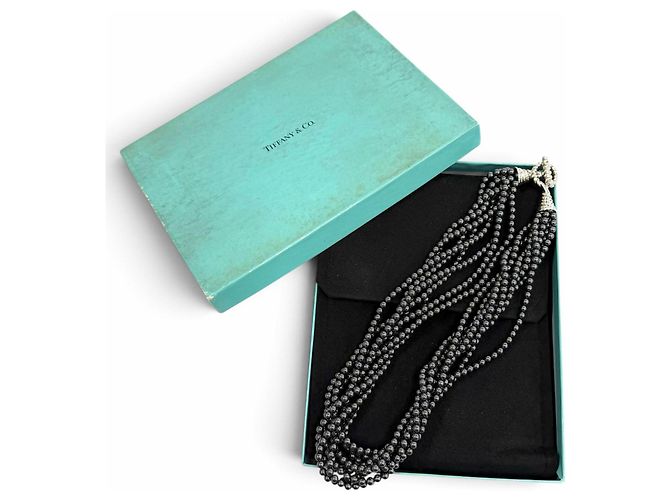 Autre Marque Collana Tiffany & Co. 925 Ematite a 8 fili Metallico - vista 2