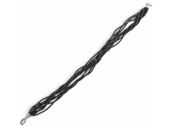 Autre Marque Collana Tiffany & Co. 925 Ematite a 8 fili Metallico - vista 5