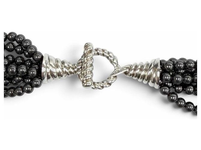 Autre Marque Collana Tiffany & Co. 925 Ematite a 8 fili Metallico - vista 7