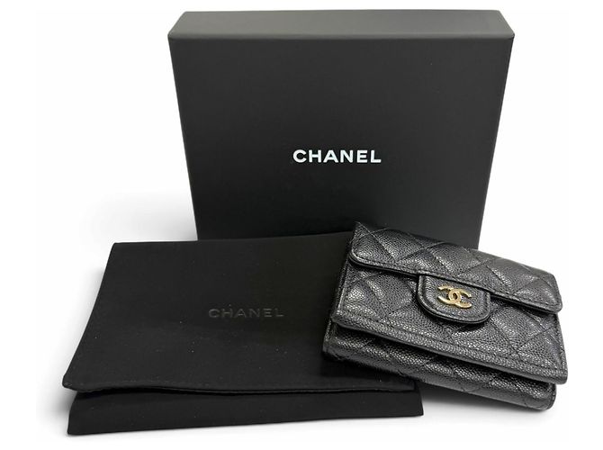 Chanel Matelassé Timeless Classic Small Flap Wallet Schwarz - Ansicht 2