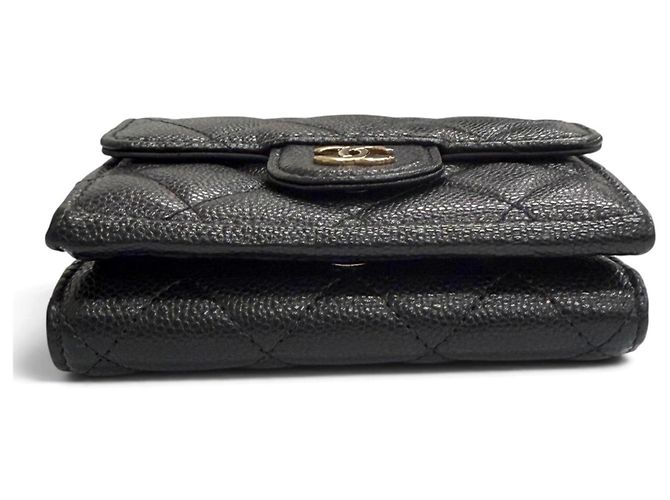 Chanel Matelassé Timeless Classic Small Flap Wallet Schwarz - Ansicht 4