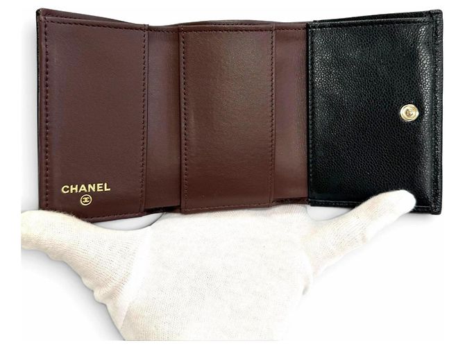 Chanel Matelassé Timeless Classic Small Flap Wallet Schwarz - Ansicht 5